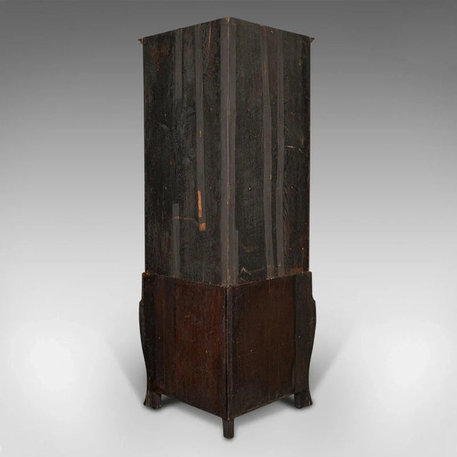 1880s Antique Victorian Dutch Satinwood Showcase Corner Cabinet For Sale - Image 4 of 13