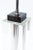 !990's Molini Southard Black and Clear Lucite Column Table or Desk Lamp For Sale In Miami - Image 6 of 8