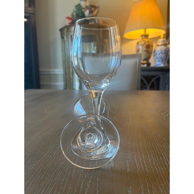 Schott Zwiesel Crystal Wine Glasses- a Pair For Sale - Image 4 of 5