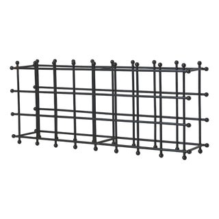 Mid 20th Century Modernist Iron Wine Rack For Sale