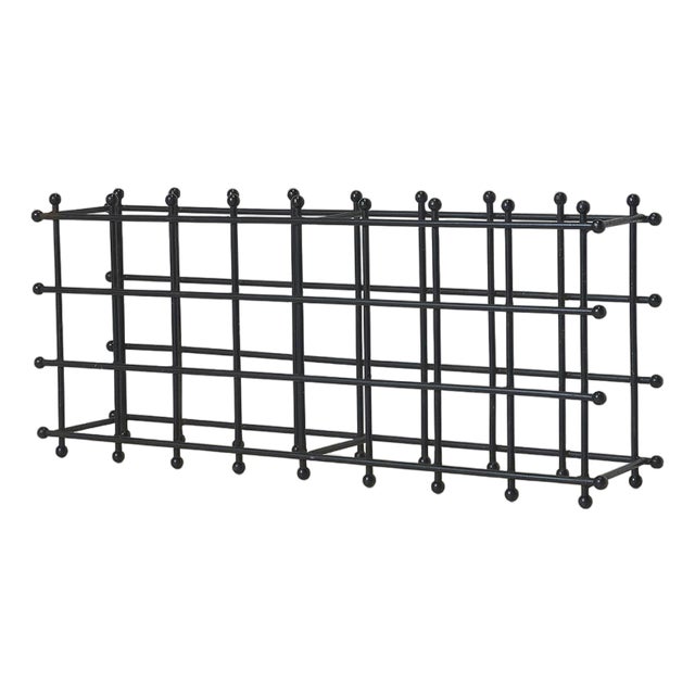 Mid 20th Century Modernist Iron Wine Rack For Sale
