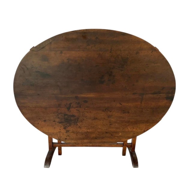 19th Century French 19th Century Tilt Top Wine Tasting Table For Sale - Image 5 of 10