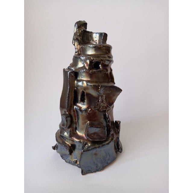Contemporary Contemporary Sculptural Ceramic Vase by Diane Grant For Sale - Image 3 of 4