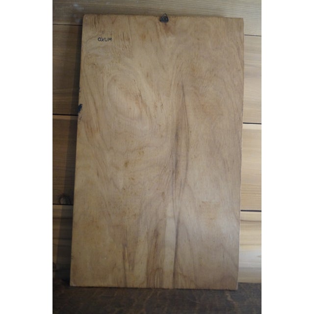 Wood 1960s Haitian Voodoo Queen Carved Wood Relief Painting For Sale - Image 7 of 9