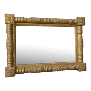 19th Century American Empire Classical Style Giltwood Frame Mirror