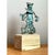 Vintage Patinated Metal Sculpture on Wood Base For Sale - Image 10 of 12