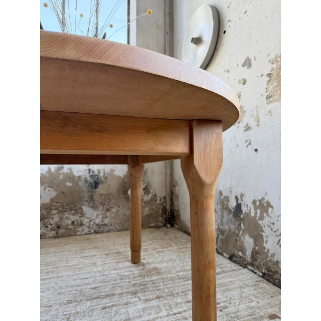 Oval Oak Farmhouse Table, 1960s For Sale - Image 15 of 18