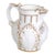 Mid 20th Century White Porcelain Ceramic Small Creamer Milk Jug With Gold Gilt Trim Details For Sale