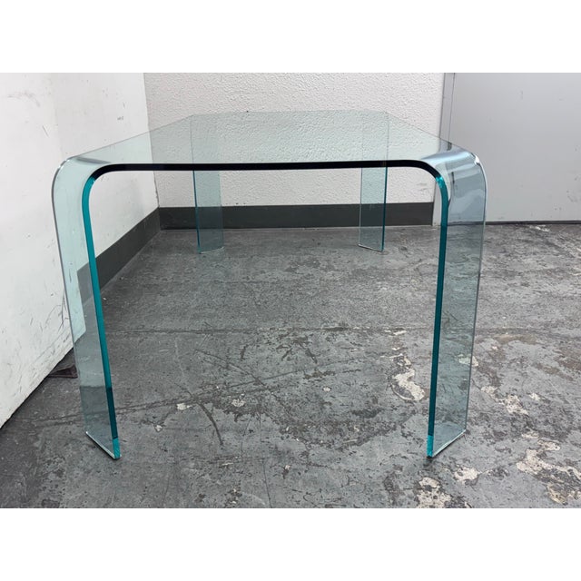 Vittorio Livi for Fiam Ragno Glass Dining Table For Sale - Image 4 of 13