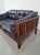 Mid-Century Modern Scandinavian Monte Carlo Sofa in Black Leather and Wood by Ingvar Stockum, 1965 For Sale - Image 18 of 18