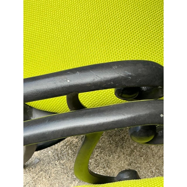 After Veneman Aluminum Armchairs in Ralph Lauren “Salt Marsh” - Pair For Sale - Image 13 of 18
