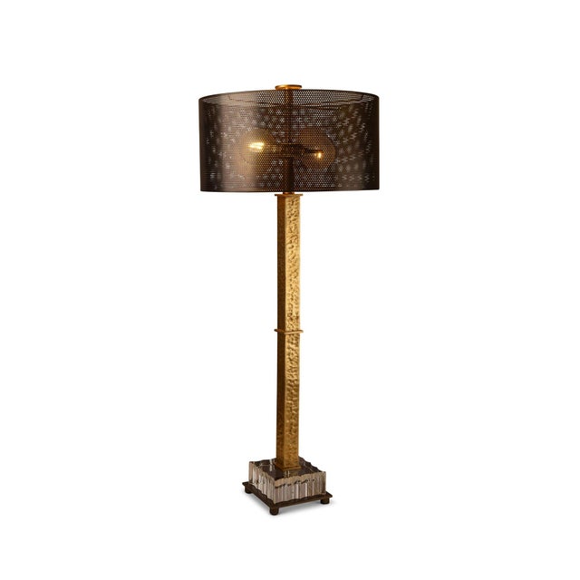 Bronze Artemis Crystal Lamp For Sale - Image 8 of 8