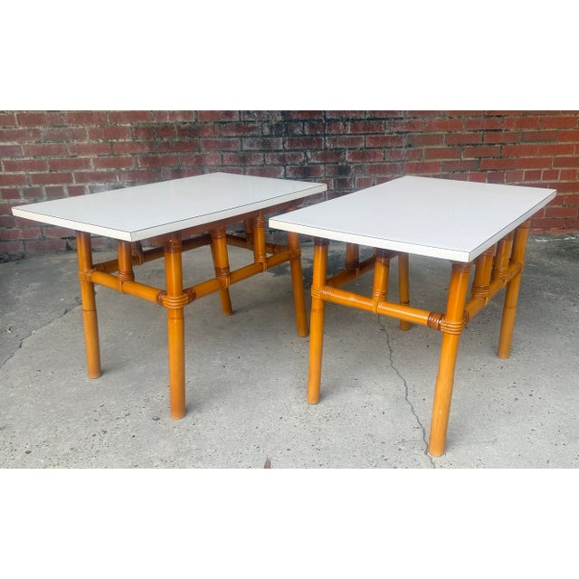 See the matching Pagoda Style coffee table in our other listing! Elevate your coastal-inspired decor with this stunning...