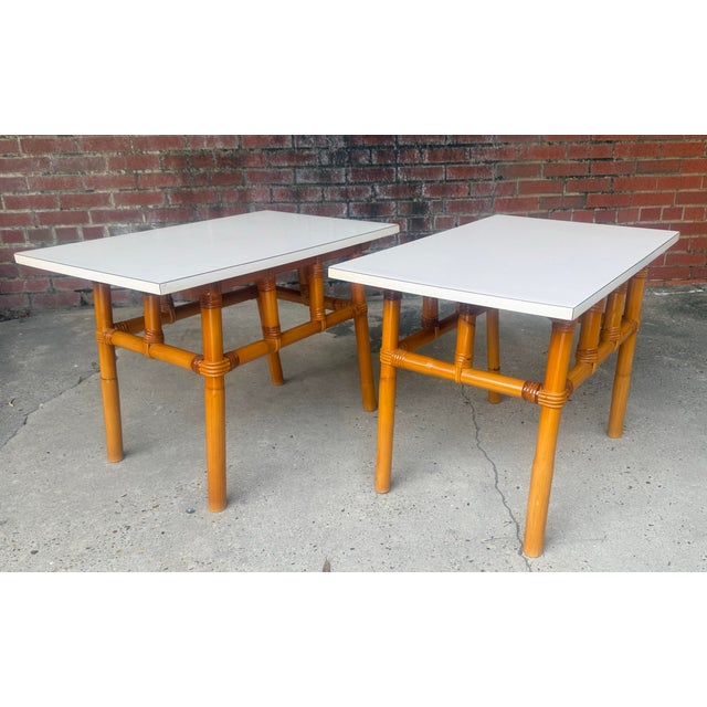 See the matching Pagoda Style coffee table in our other listing! Elevate your coastal-inspired decor with this stunning...