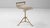 Brown 1920s French Brass Adjustable Stool With Upholstered Seat and Tripod Base For Sale - Image 8 of 18