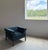 1980s Rare Charles McMurray Architect-Designed Geometric Form Lounge Chair in Mohair For Sale - Image 5 of 12