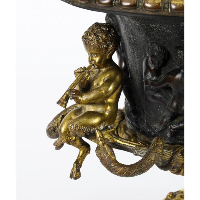 French Grand Tour Bronze & Ormolu Jardiniere, 19th Century For Sale - Image 3 of 18