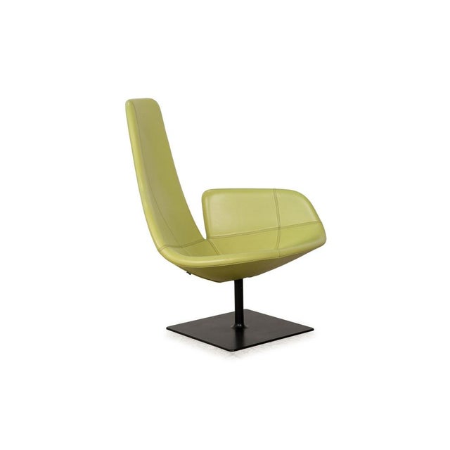 Fjord Leather Armchair in Green by Patricia Urquiola for Moroso For Sale - Image 11 of 11