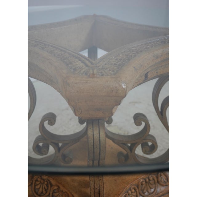 Ello Round Glass Top Pedestal Table For Sale - Image 9 of 14