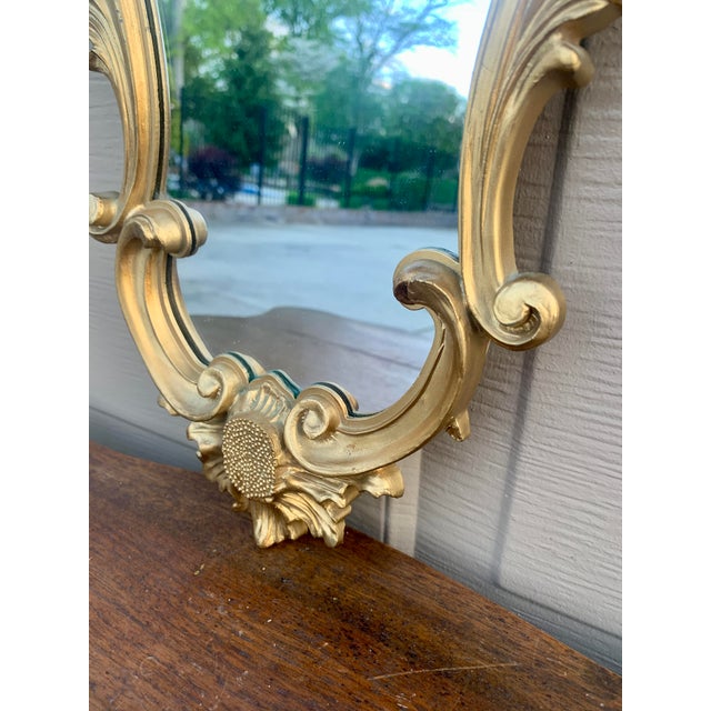 Italian Rococo Style Giltwood Wall Mirror For Sale In South Bend - Image 6 of 10