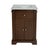 2020s Rachelle 24 in. W Rectangular Wood & Marble Bathroom Vanity with Storage, Natural Walnut For Sale - Image 5 of 11