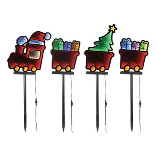 Holiday Train Pathway Light Ekkolight (Set of 4) For Sale