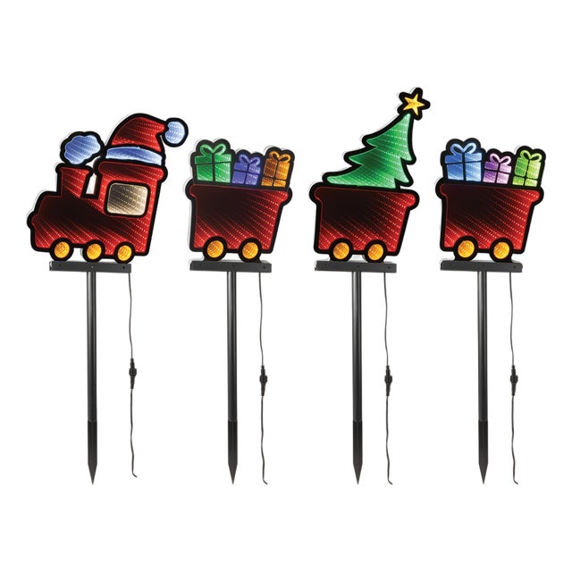 Holiday Train Pathway Light Ekkolight (Set of 4) For Sale