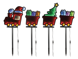 Holiday Train Pathway Light Ekkolight (Set of 4)