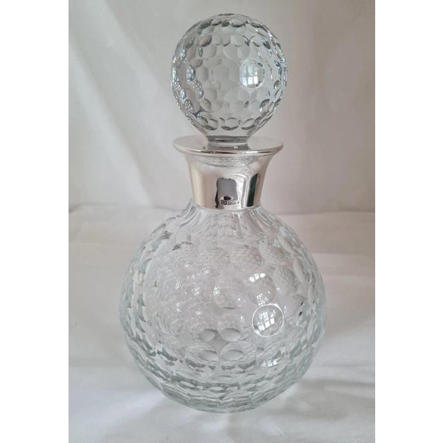 1990s Camelot Silverware Cut Glass Golf Ball Spirit Decanter, 1991 For Sale - Image 5 of 14