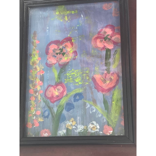 1970s Mini Abstract Hedgehog Garden 2 Series by Elia Framed For Sale - Image 4 of 5