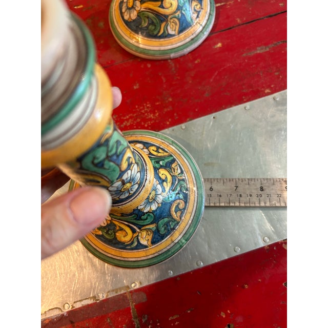 Vintage Italian Art Pottery Candle Holders For Sale In Philadelphia - Image 6 of 6