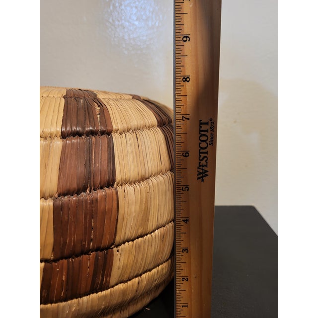 Vintage Woven Coil Basket For Sale In San Francisco - Image 6 of 12
