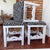 Vintage Portuguese Rustic Wood Stool White with Zebra Fabric Upholstery, 1940s For Sale - Image 6 of 18