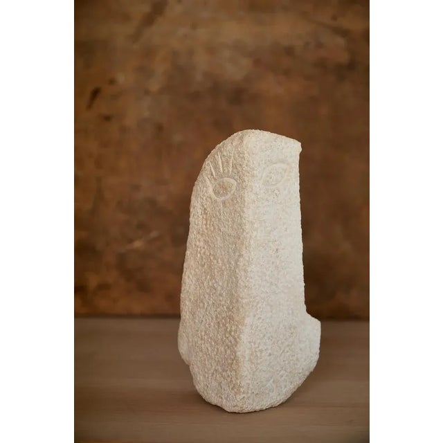 Beige The 3 Faces Sculpture by Jean-Baptiste Van Den Heede For Sale - Image 8 of 9
