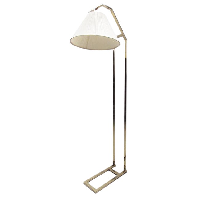 Elegant Contemporary Modern Brass Cantilever Floor Lamp