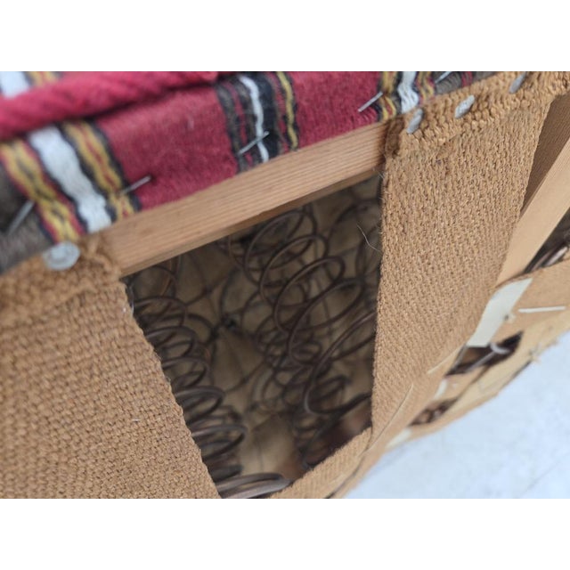 Danish 2-Seater Sofa in Red Striped Wool, 1960s For Sale - Image 17 of 18