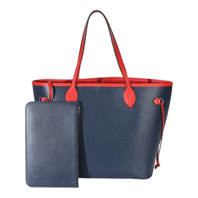Blue Red Epi Neverfull MM For Sale