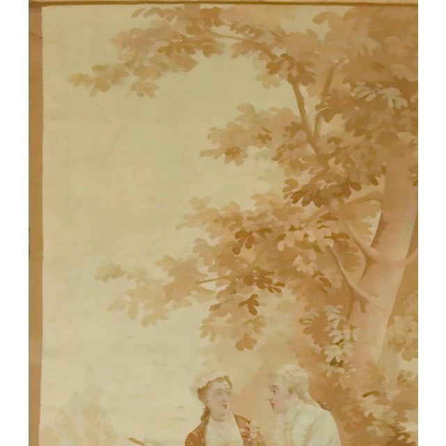 Antique Circa 1880 French Aubusson Tapestry 2'8 X 4'1 For Sale In New York - Image 6 of 8