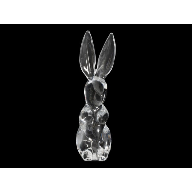 Late 20th Century Large French Daum Crystal Rabbit For Sale - Image 5 of 9