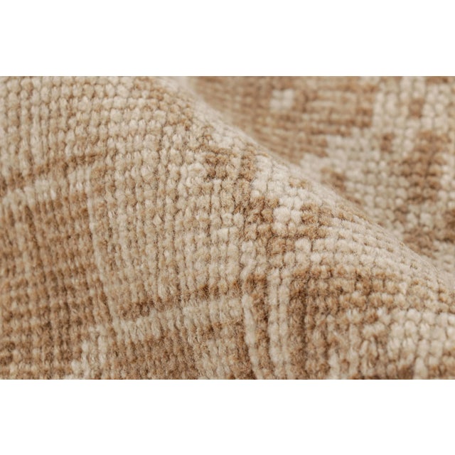 Textile Vintage Ersari Rug With Beige-Brown Geometric Medallions, From Rug & Kilim For Sale - Image 7 of 8