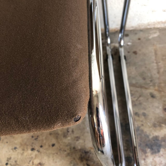 Metal 1970s Italian Chrome Chairs by the Otto Gerdau Company - a Pair For Sale - Image 7 of 13