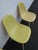 1960s Herman Miller Eames Set of 3 Fiberglass Shell Chairs 1960s Light Yellow 6640 For Sale - Image 5 of 18