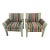 Post Modern Upholstered Chairs, a Pair For Sale