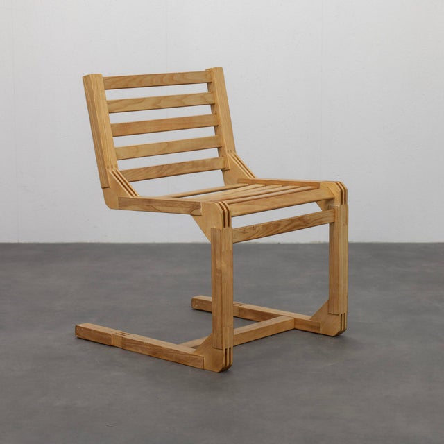 Postmodern Constructivist Chairs, Netherlands, 1980s, Set of 2 For Sale - Image 4 of 11