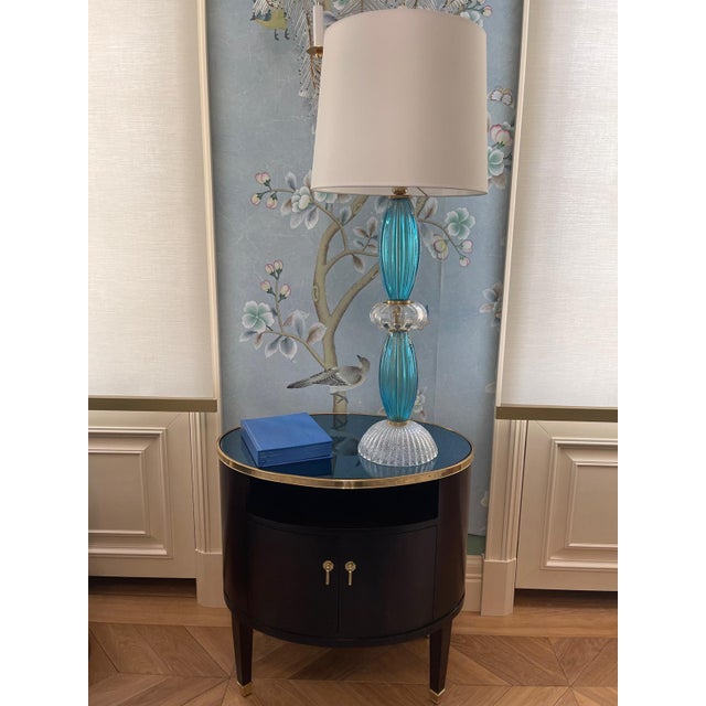 Pair of Italian Murano Glass Table Lamps, circa 1980 For Sale - Image 6 of 8