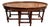 Vintage Theodore Alexander Oval Faux Bamboo Coffee Table For Sale