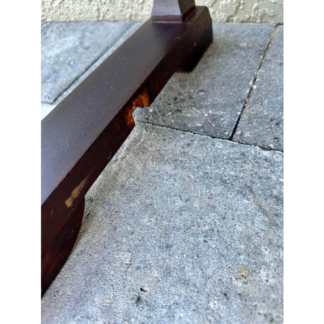 Vintage Early-Mid 20th Century Mahogany Piano Bench With Storage For Sale - Image 4 of 12