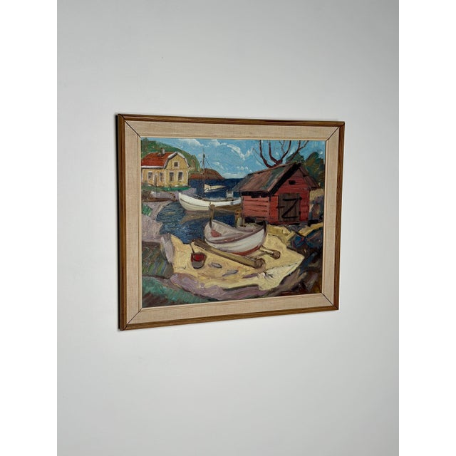 Nils Öberg, Autumn, Offerdalsfjällen Jämtland, 1960s, Oil on Canvas, Framed For Sale - Image 4 of 12