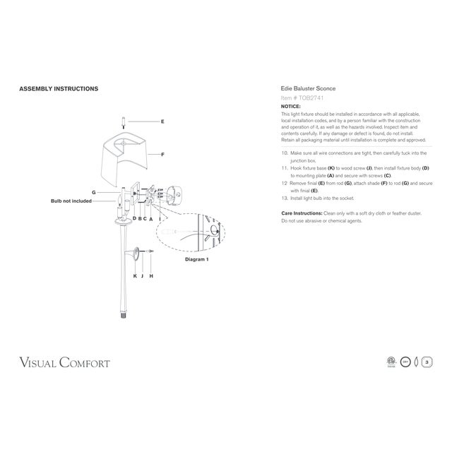 Visual Comfort Thomas O'Brien for Visual Comfort Signature Edie Baluster Sconce in Bronze and Hand-Rubbed Antique Brass with Linen Shade For Sale - Image 4 of 4