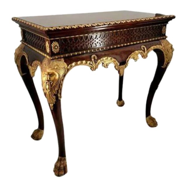 Late 20th Century French Empire Neoclassical Style Console Table For Sale